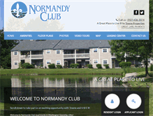Tablet Screenshot of normandyclubapts.com